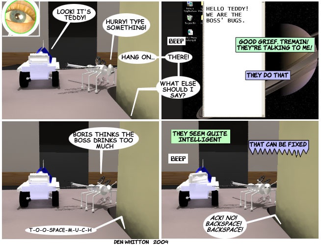 on graphic enabled browsers, the image /batty/bugs/comics/20040516.jpg would be displayed here