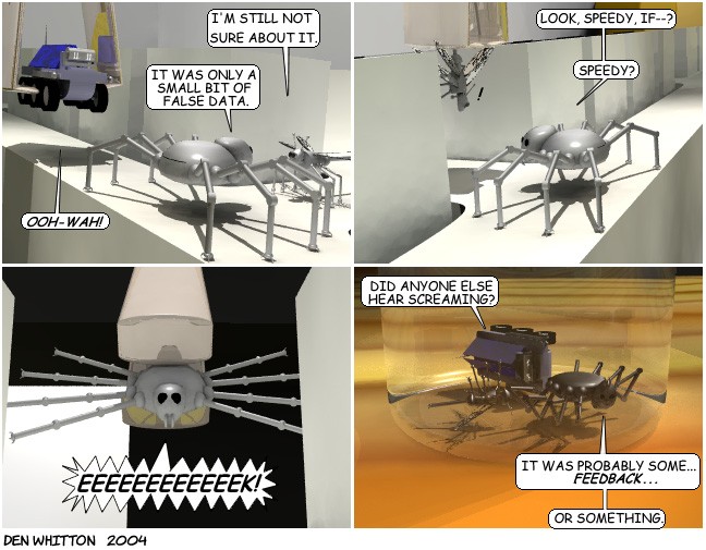 on graphic enabled browsers, the image /batty/bugs/comics/20041218.jpg would be displayed here