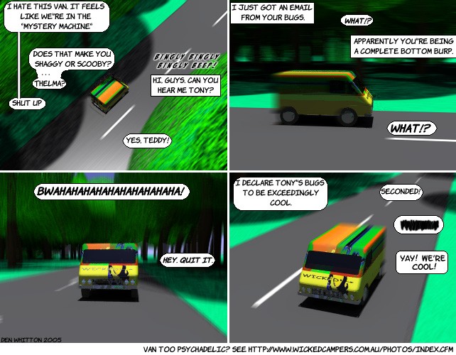 on graphic enabled browsers, the image /batty/bugs/comics/20050730.jpg would be displayed here