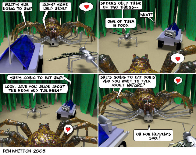 on graphic enabled browsers, the image /batty/bugs/comics/20051001.jpg would be displayed here